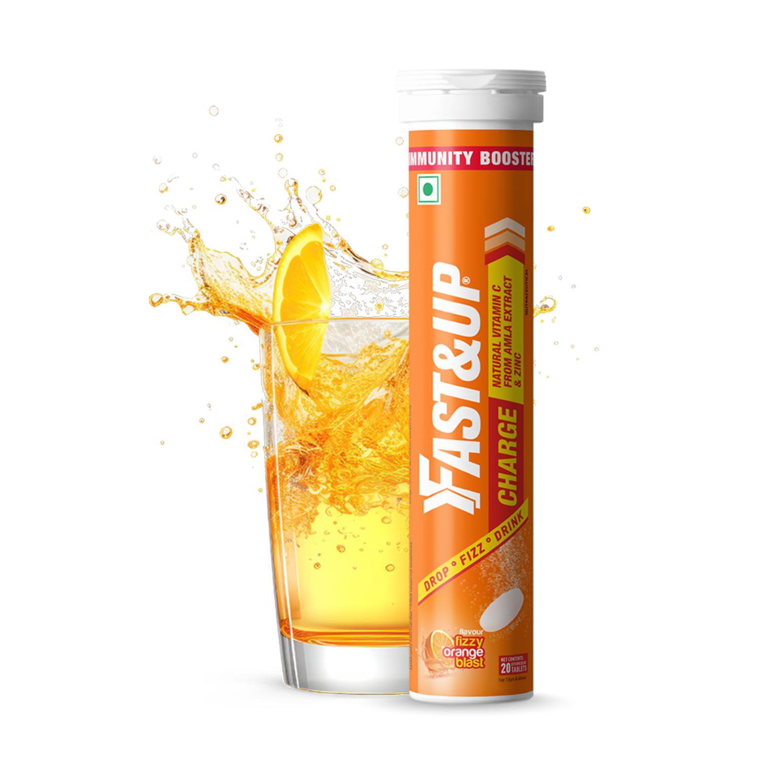 Fast&Up Charge with Natural Vitamin C and Zinc for Immunity