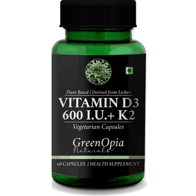 GreenOpia Vitamin D3 600 IU with K2