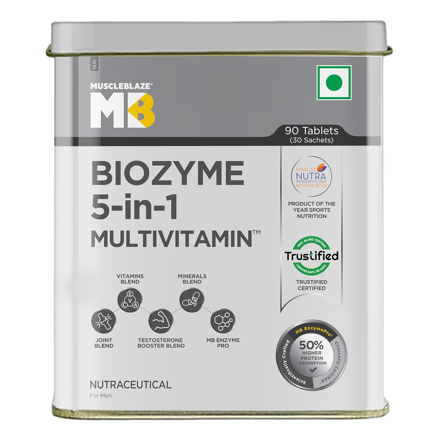 MuscleBlaze Biozyme 5-in-1 Multivitamin