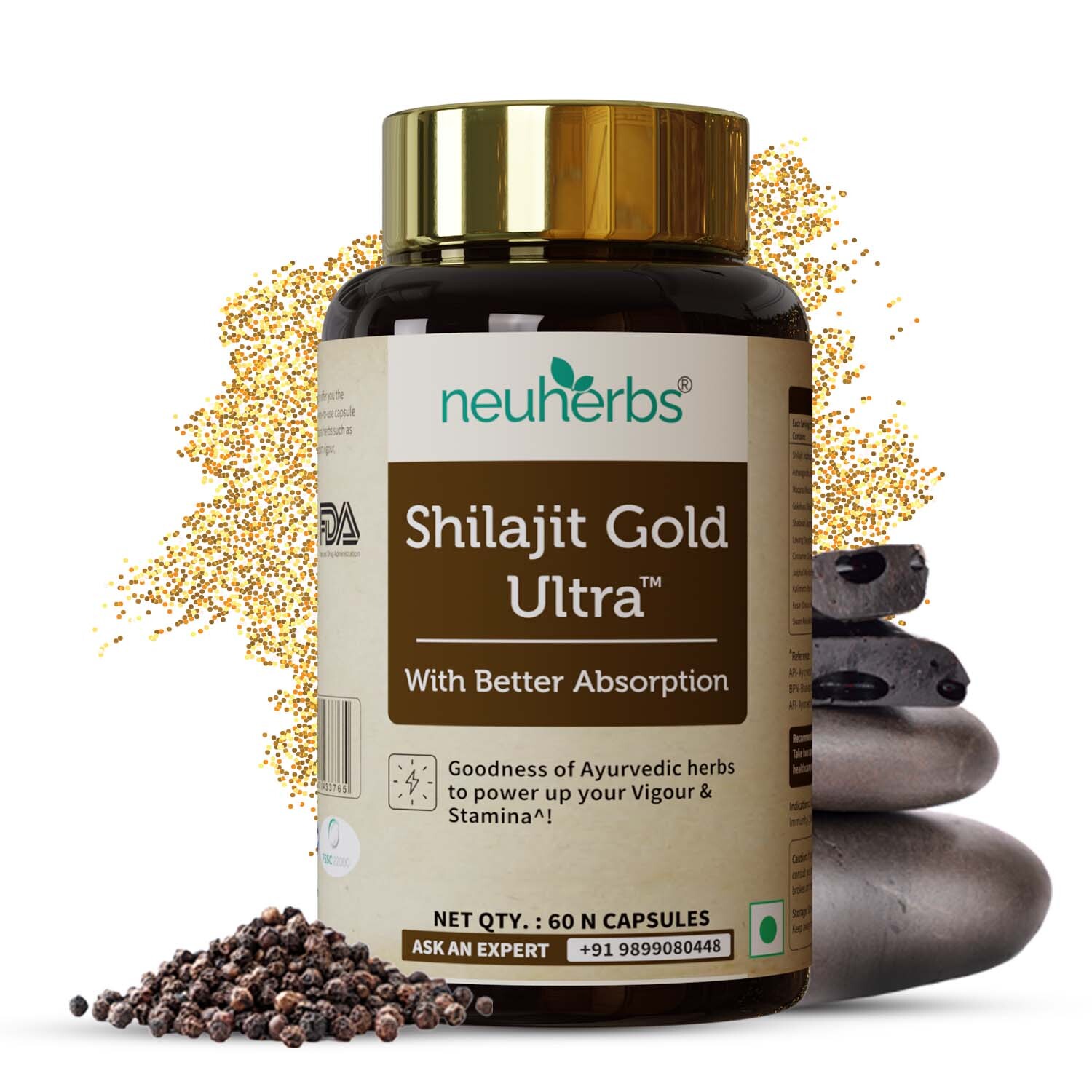 Neuherbs Shilajit/Shilajeet Gold Ultra | Boost Energy, Strength & Stamina