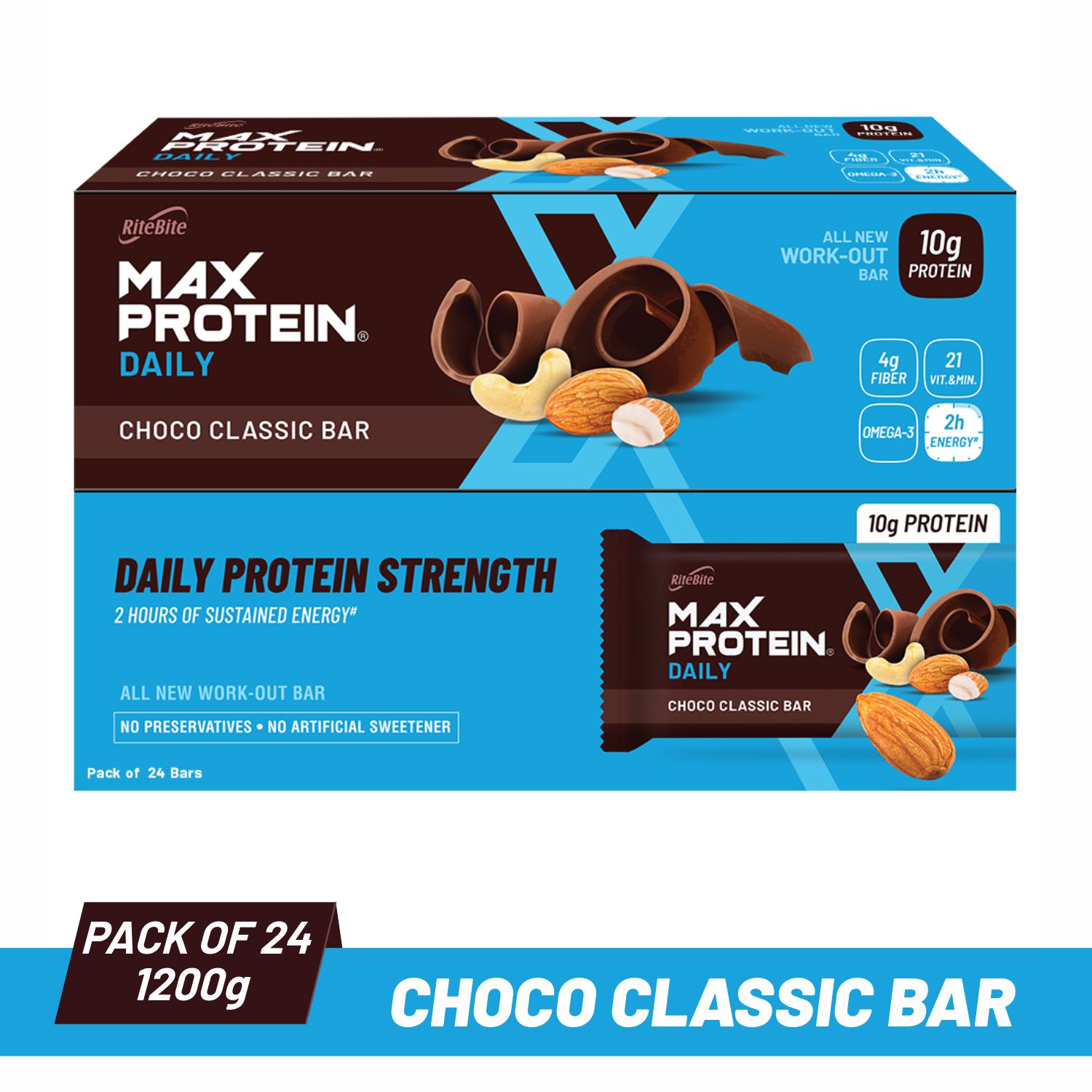 RiteBite Max Protein Daily Choco Classic Bar