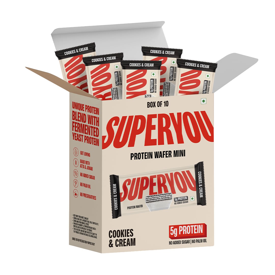 SuperYou Cookies & Cream Protein Wafer Mini Bars