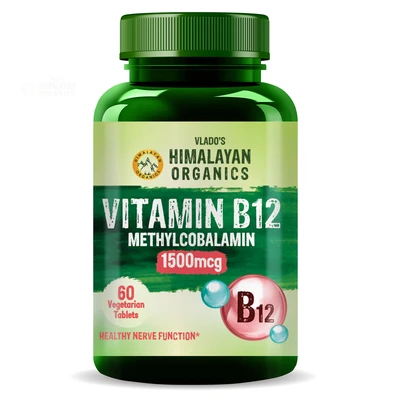Vlado's Himalayan Organics Vitamin B12 Methylcobalamin 1500 mcg