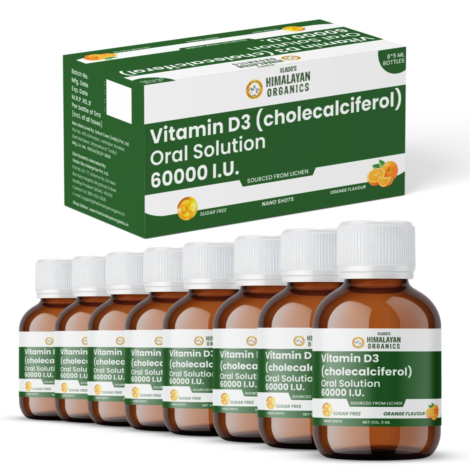 Vlado's Himalayan Organics Vitamin D3 Oral Solution 60000 I.U.