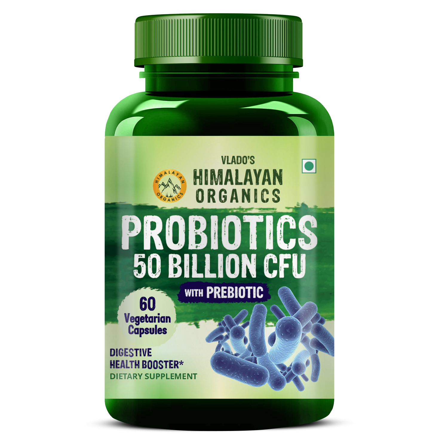 Vlado’s Himalayan Organics Probiotics Supplement 50 billion CFU with Prebiotics